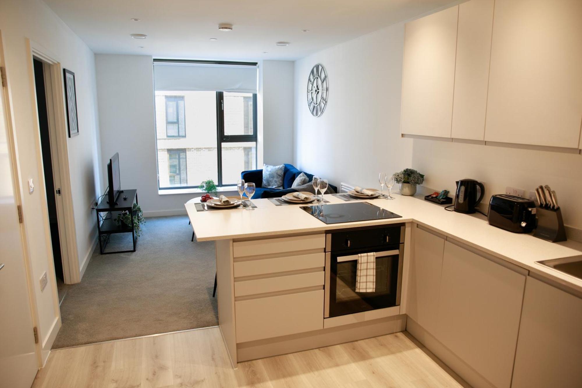 Trafford Suite Modern 1 Bed With Cinema Room Mánchester Exterior foto